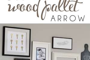 Learn how to create this simple, rustic wood pallet arrow! | LoveGrowsWild.com