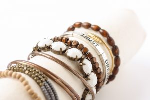 Organize and showcase your jewelry with this simple DIY Bracelet Holder. Just a few basic supplies needed for this easy project!
