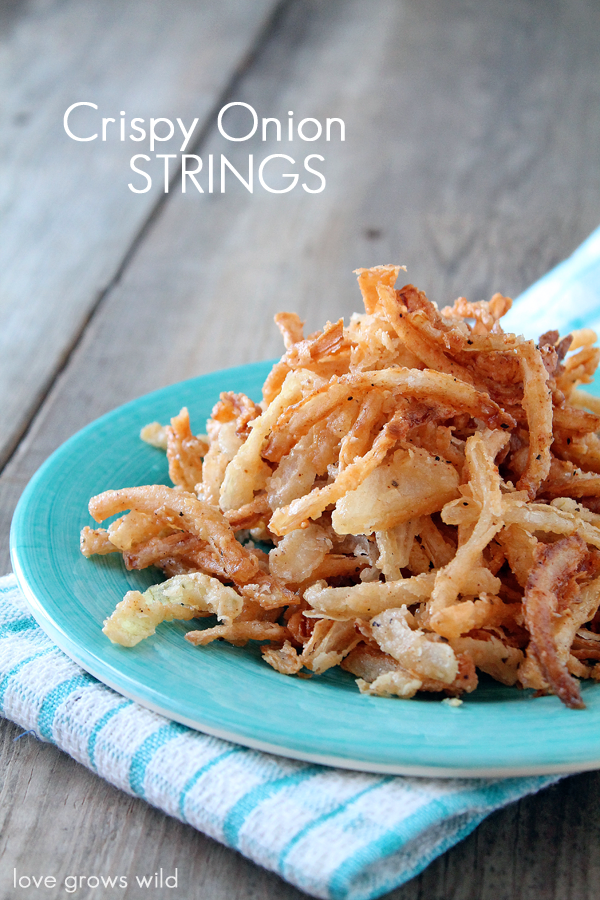 Crispy Fried Onion Strings - House of Nash Eats