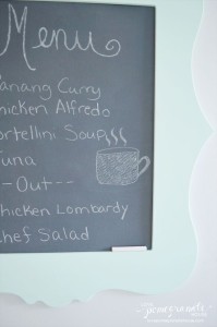 Magnetic Chalkboard Menu from Love, Pomegranate House