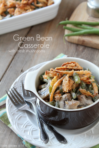 Best Green Bean Casserole with Fresh Mushrooms and Crispy Onion Strings