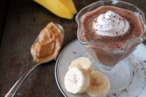 This Chocolate Banana Peanut Butter Milkshake is the perfect easy dessert recipe! #kraftessentials #shop