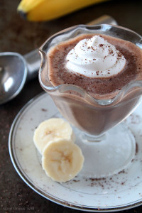 Chocolate Banana Peanut Butter Milkshake #kraftessentials #cbias #shop