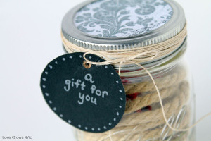 Mason Jar Gift Card Holder - this fun idea is perfect for the holidays!