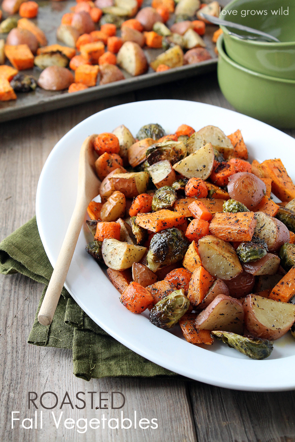 Roasted Fall Vegetables - Love Grows Wild