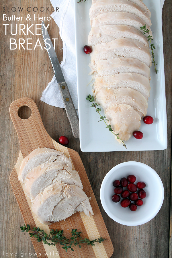 Slow Cooker Lemon Herb Turkey Breast - The Magical Slow Cooker