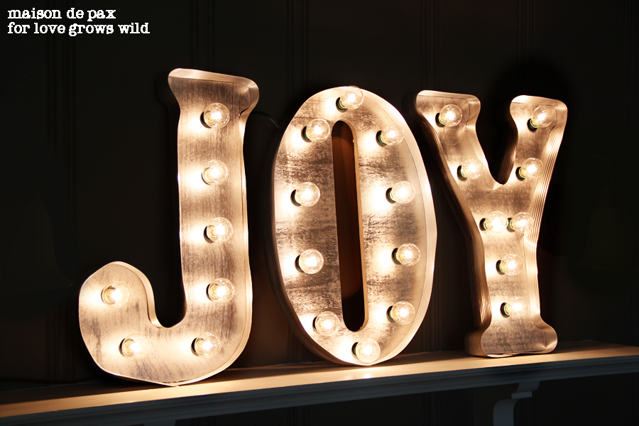 joy light up letters