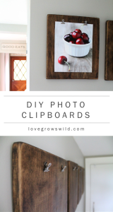 DIY Photo Clipboards
