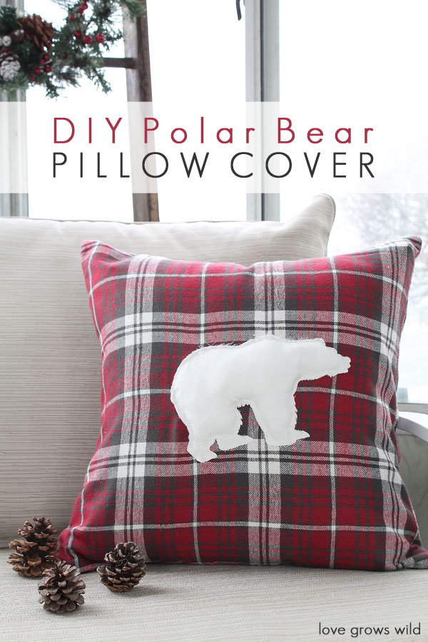 Bear shop pillow cover