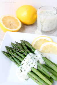 Asparagus with Lemon Dill Sauce