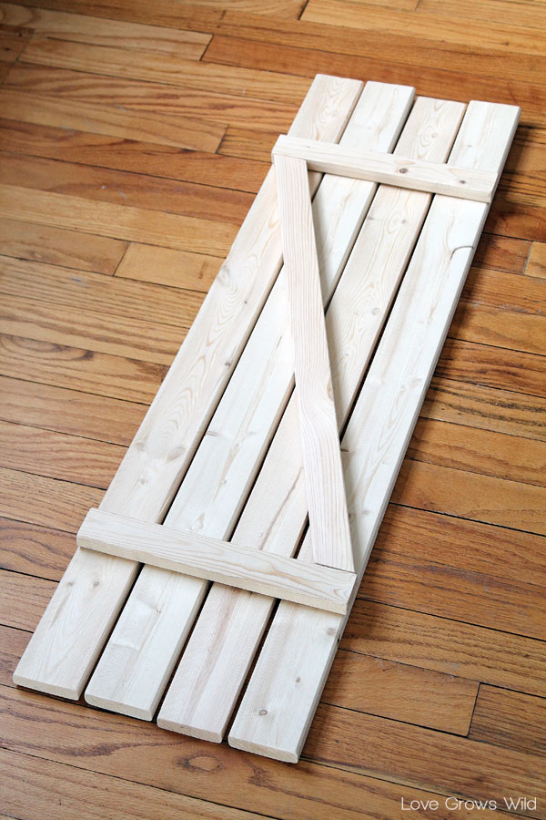 Diy Barn Wood Shutters Love Grows Wild