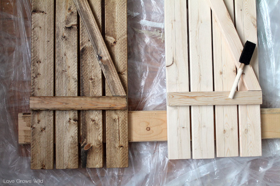 Diy Barn Wood Shutters Love Grows Wild