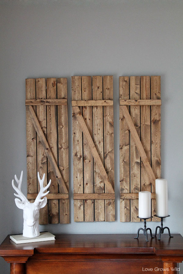 Diy Barn Wood Shutters Love Grows Wild