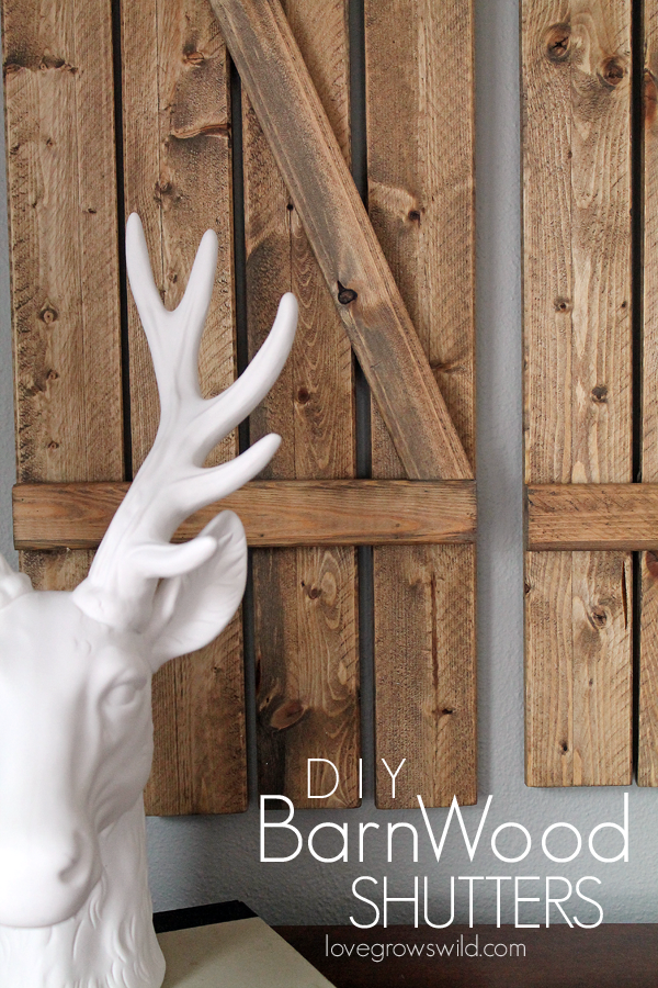 DIY Barn Wood Shutters - Love Grows Wild