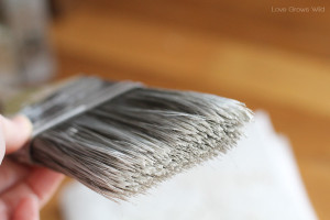 Learn this dry brushing paint technique for furniture and more! via LoveGrowsWild.com