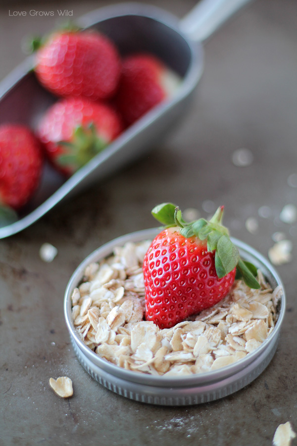 Strawberry Banana Oat Smoothie - Renee Nicole's Kitchen