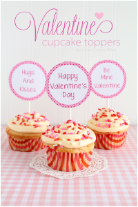 Free Printable Valentine Cupcake Toppers for Boys & Girls