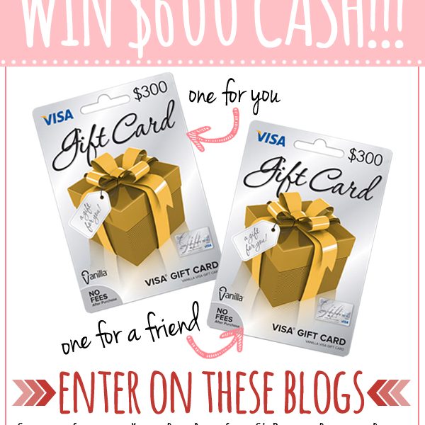 Share the Love $600 Cash Giveaway! Enter at LoveGrowsWild.com