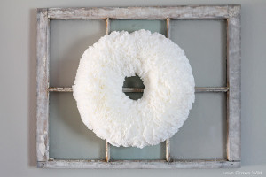 How to make a beautiful, ruffled Coffee Filter Wreath for easy and inexpensive home decor! Find the tutorial at LoveGrowsWild.com