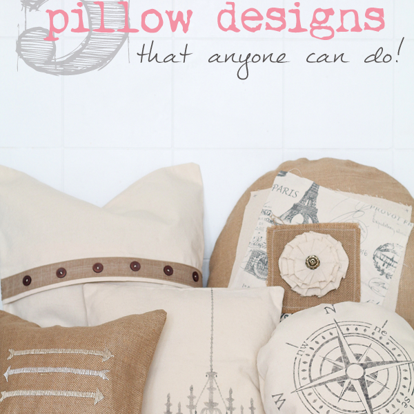 Easy Pillow Designs that anyone can do! | LoveGrowsWild.com