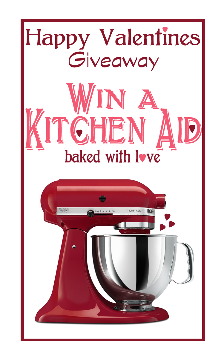 Enter to win a Kitchen Aid Stand Mixer at LoveGrowsWild.com!