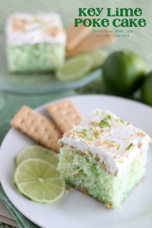 Key Lime Poke Cake | LoveGrowsWild.com