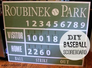 DIY Baseball Scoreboard