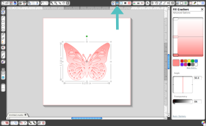 Ombre Butterfly Cut-out with Silhouette's Print & Cut Feature | LoveGrowsWild.com
