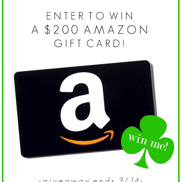 Get Lucky Giveaway! Enter to win a $200 Amazon gift card from the Love Grows Wild creative team!