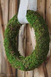 Moss-Covered Wreath by LoveGrowsWild.com