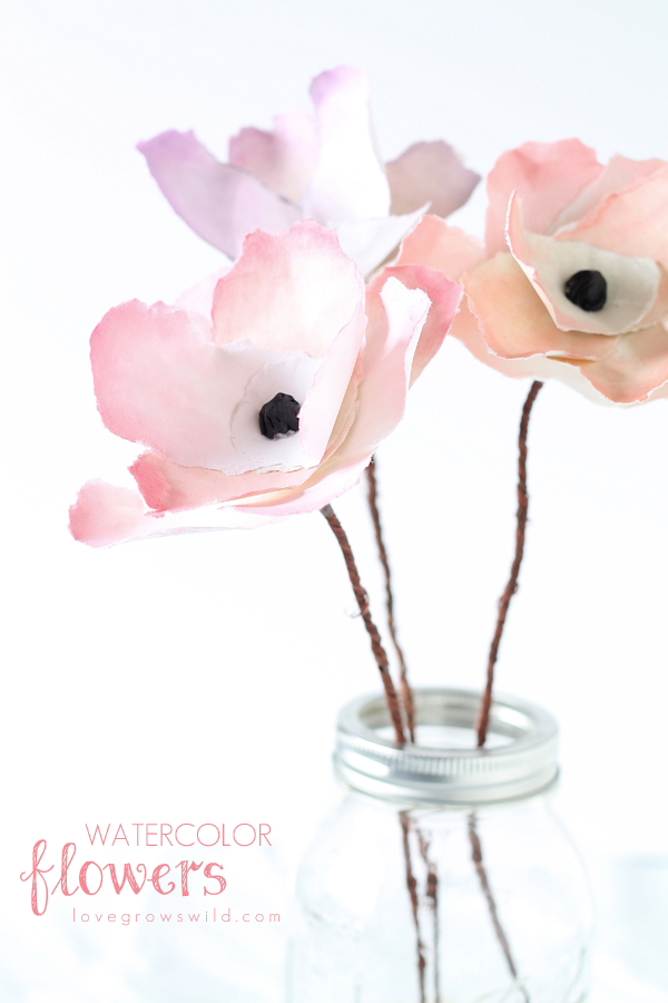 DIY Tutorial: How to Make a Water Color Paper Rose