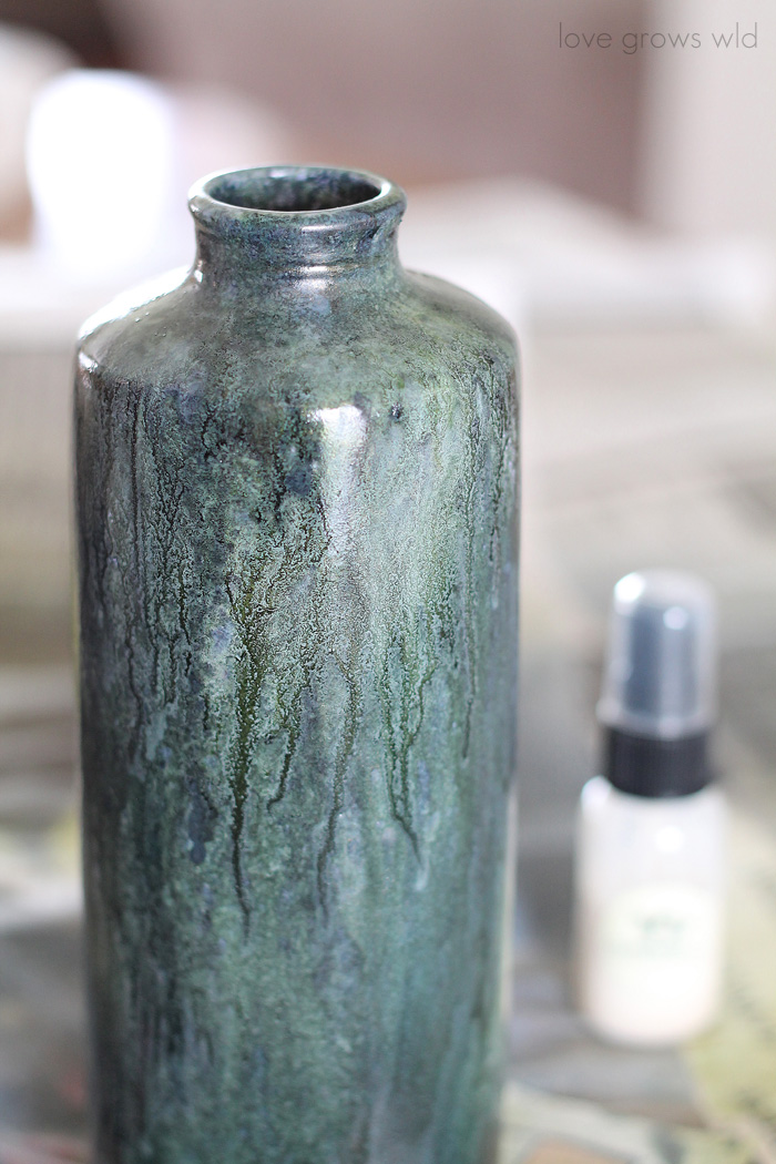 Love this gorgeous bronze patina look! Find out how to DIY the patina at LoveGrowsWild.com 