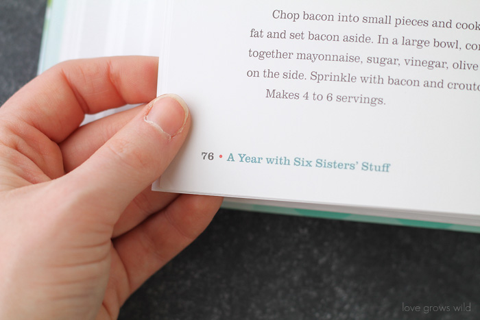 Enter to win the NEW cookbook from Six Sisters' Stuff! | at LoveGrowsWild.com