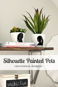 Silhouette Painted Pots