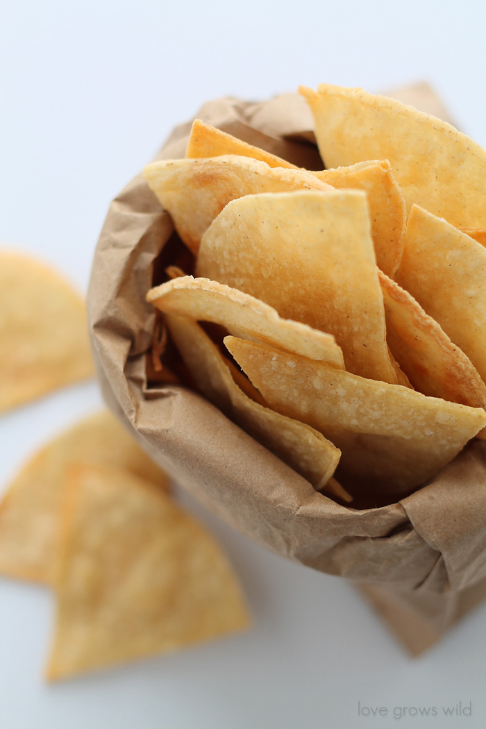 Baked Tortilla Chips • One Lovely Life