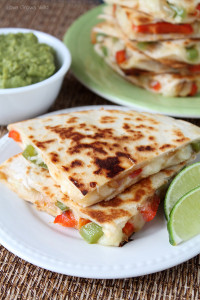 Fajita-Style Quesadillas recipe | LoveGrowsWild.com