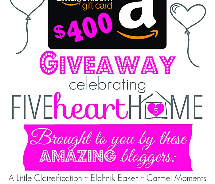 Enter to win a $400 Amazon gift card!! Details at LoveGrowsWild.com