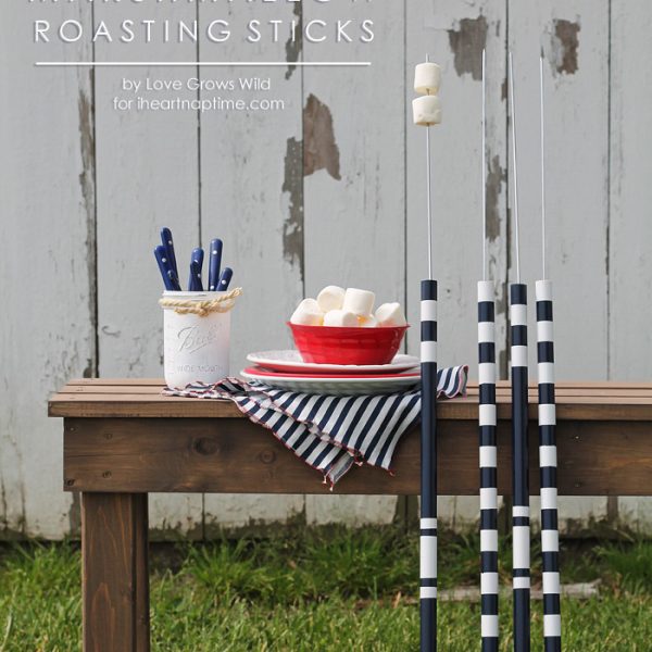 Make your own DIY Marshmallow Roasting Sticks for summer bonfires! | LoveGrowsWild.com