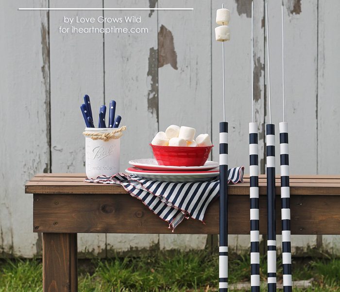 Make your own DIY Marshmallow Roasting Sticks for summer bonfires! | LoveGrowsWild.com