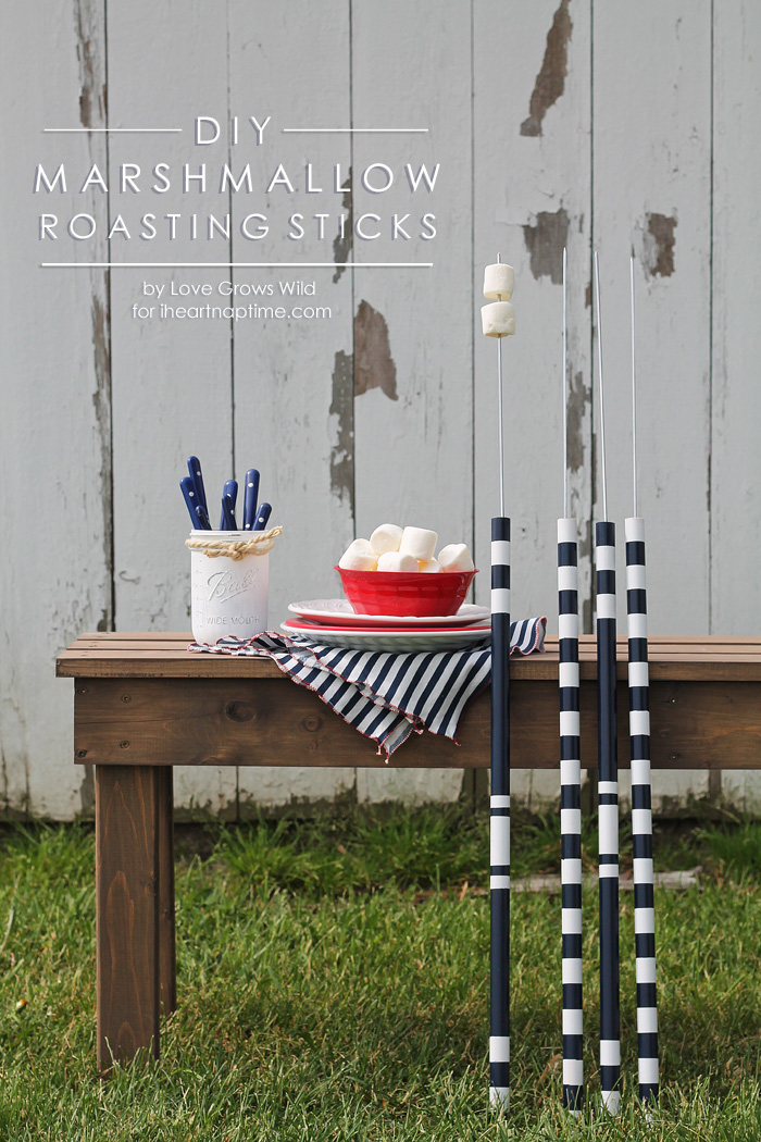 Make your own DIY Marshmallow Roasting Sticks for summer bonfires! | LoveGrowsWild.com