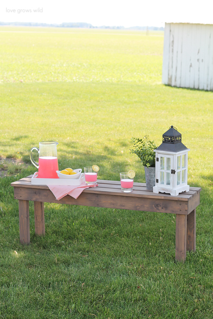 Making a garden discount bench