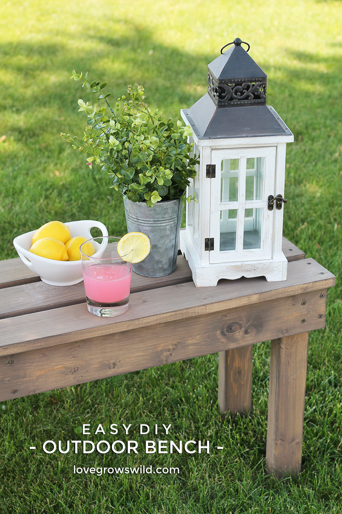 Outdoor bench for online plants