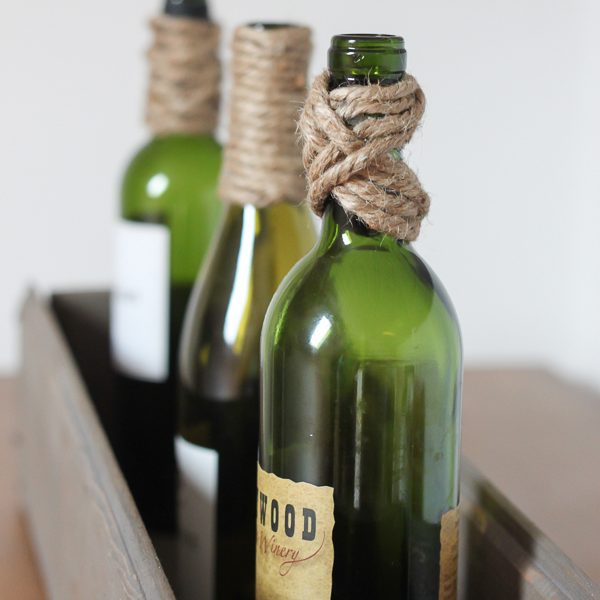 Twine Wrapped Bottles are the perfect easy and inexpensive DIY decor!