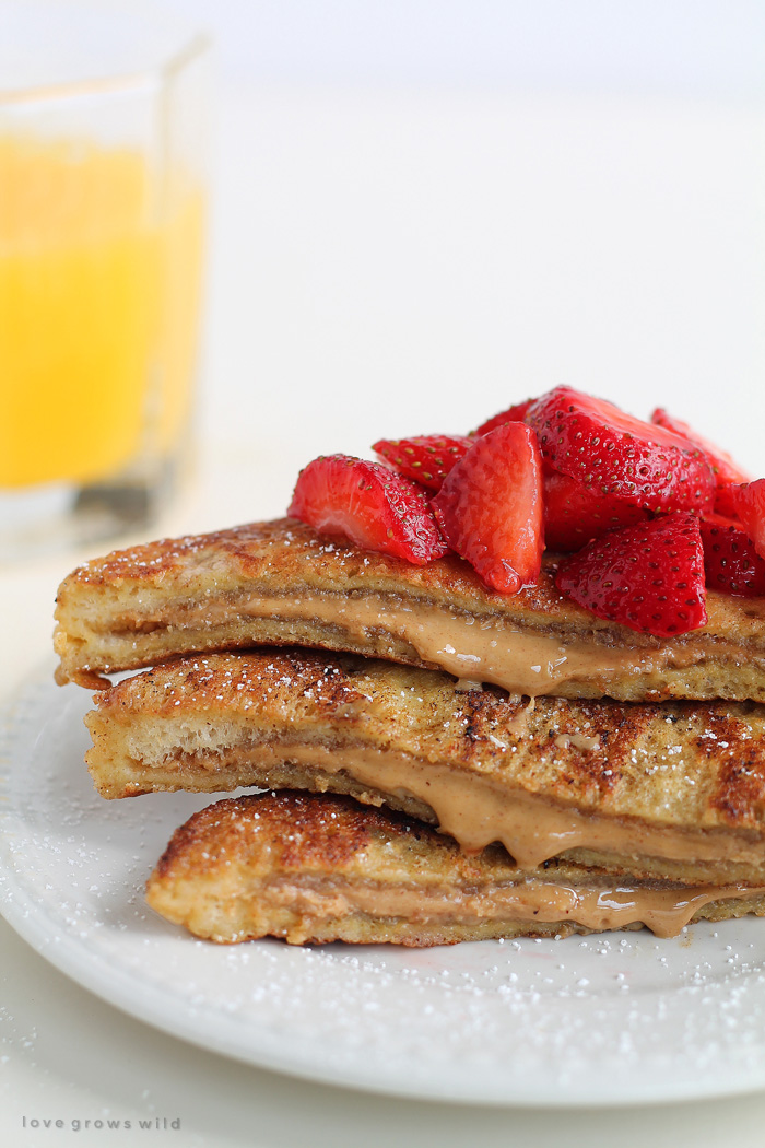 Peanut Butter Stuffed French Toast Love Grows Wild