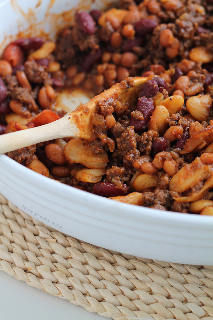 Baked Beans with Ground Beef and Bacon