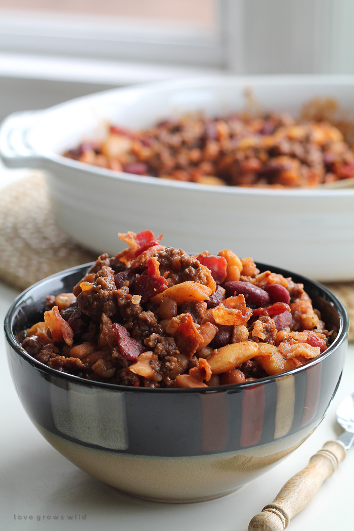 Baked Beans with Ground Beef and Bacon