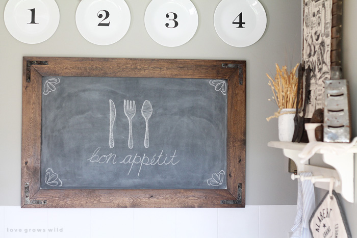 Easy DIY Kitchen Chalkboard - Love Grows Wild