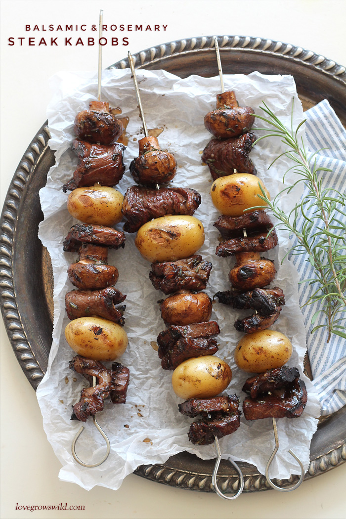 Bear Steaks with Kabobs