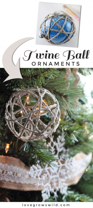 Twine Ball Ornaments | LoveGrowsWild.com