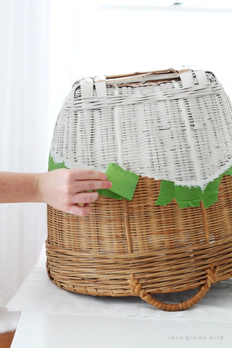 The EASY way to get the paint-dipped look! These stylish baskets are perfect for storing blankets, magazines, toys, and more. Get the details at LoveGrowsWild.com